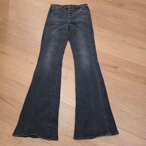 VERONICA BEARD Jeans Womens Size 28 Beverly Skinny Flare High Rise Charcoal Wash